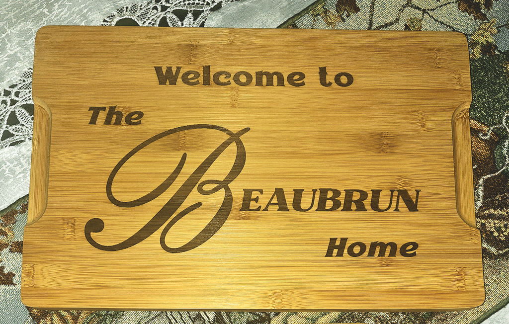 Family...where life begins... (wall mounted bamboo sign)